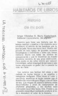 Historia de mi país.