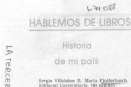 Historia de mi país.