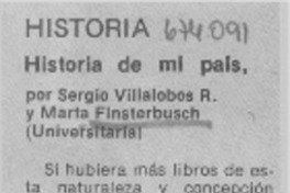 Historia de mi país