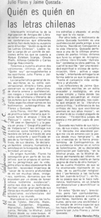 Quién es quién en las letras chilenas