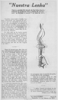 Nuestra Lenka.