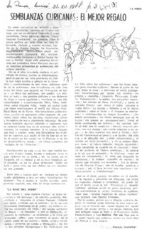 Semblanzas curicanas: el mejor regalo