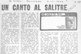 Un canto al salitre