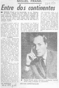 Entre dos continentes.