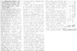 Narrativa actual de Valparaíso