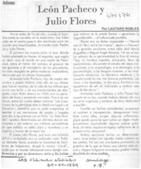 León Pacheco y Julio Flores