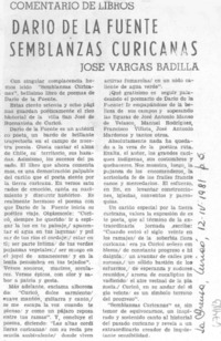 Darío de la Fuente, Semblanzas curicanas