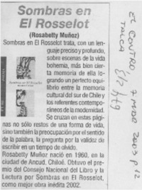 Sobras en el rosselot.