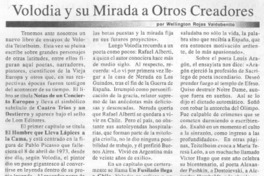 Volodia y su mirada a otros creadores