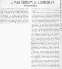 El viaje definitivo de Julio Flores V.