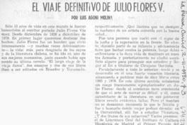 El viaje definitivo de Julio Flores V.