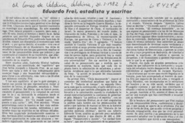 Eduardo Frei, estadista y escritor