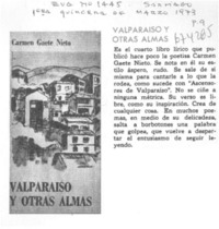 Valparaíso y otras almas.