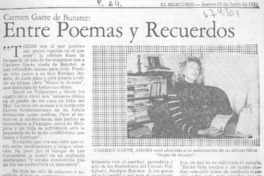 Entre poemas y recuerdos