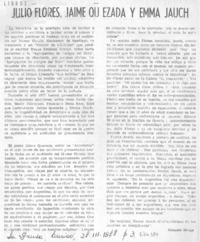 Julio Flores, Jaime Quezada y Emma Jauch