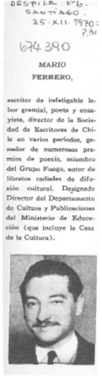 Mario Ferrero.