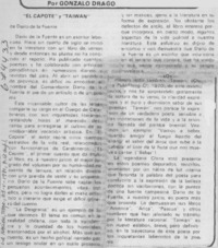 "El Capote" y "Taiwan".