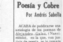 Poesía y cobre
