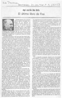 El último libro de Frei