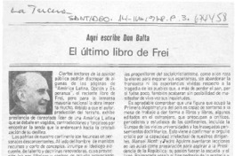 El último libro de Frei