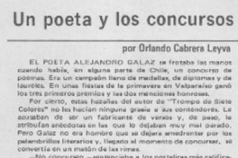 Un poeta y los concursos
