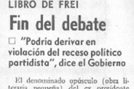 Fin del debate.