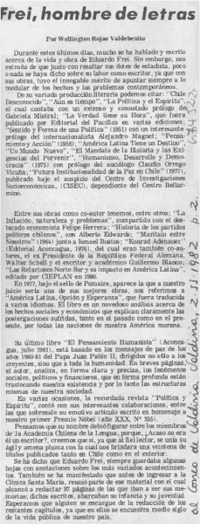 Frei, hombre de letras