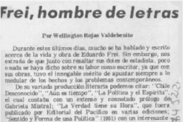 Frei, hombre de letras