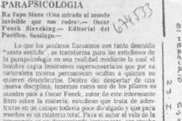Parapsicología.