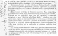 En busca del homo sapiens