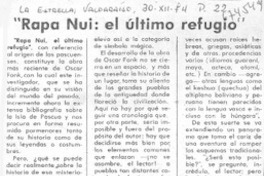 Rapa Nui, el último refugio