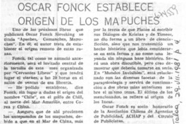 Oscar Konck establece origen de los mapuches