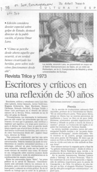 Escritores y críticos en una reflexión de 30 años.