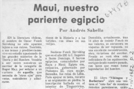 Maui, nuestro pariente egipcio