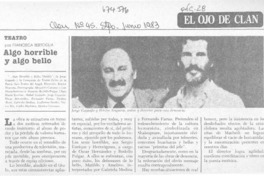 Algo horrible y algo bello