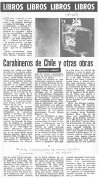 Carabineros de Chile y otras obras