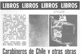 Carabineros de Chile y otras obras