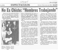 No es chiste, "hombres trabajando".