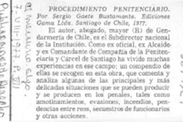 Procedimiento penitenciario.