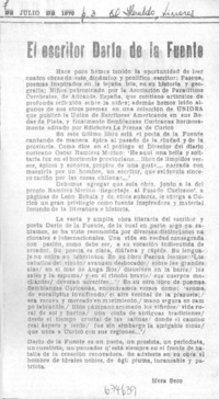 El escritor Darío de la Fuente