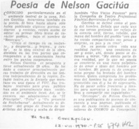 Poesía de Nelson Gacitúa.