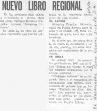 Nuevo libro regional.