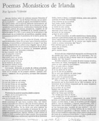 Poemas monásticos de Irlanda