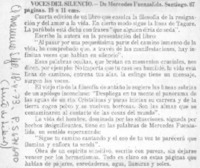 Voces del silencio.