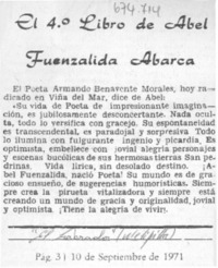 El 4o. libro de Abel Fuenzalida Abarca.