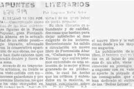 "Apuntes literarios"