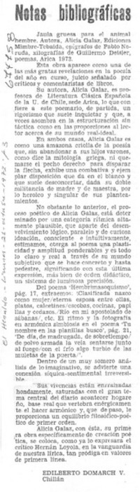 Notas bibliográficas