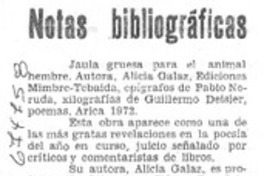 Notas bibliográficas