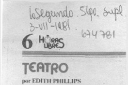 Teatro en el Instituto de Cultura Hispánica.