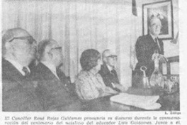 Destacan labor del educador L. Galdames.